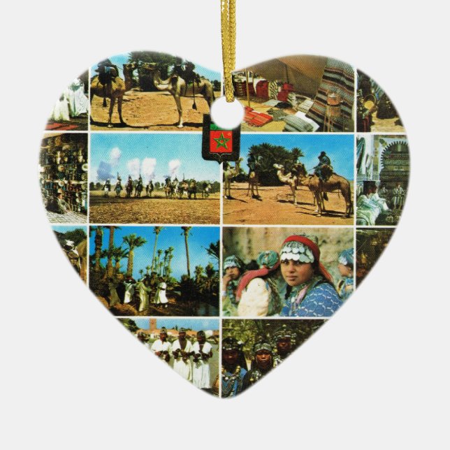 Ornamento De Cerâmica Marrocos, Norte de África, multiview de (Frente)