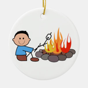 Ornamento De Cerâmica Marshmallows