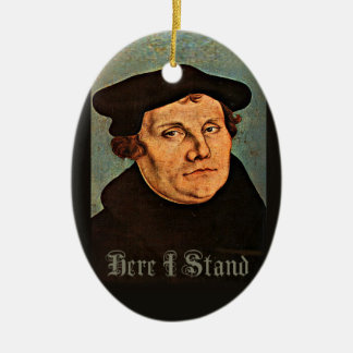 Ornamento De Cerâmica Martin Luther aqui que eu estou