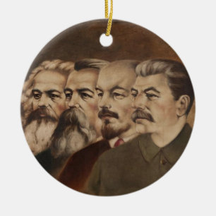 Ornamento De Cerâmica Marx, Engels, Lenin, e Stalin