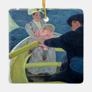 Ornamento De Cerâmica Mary Cassatt - A Festa do Barco
