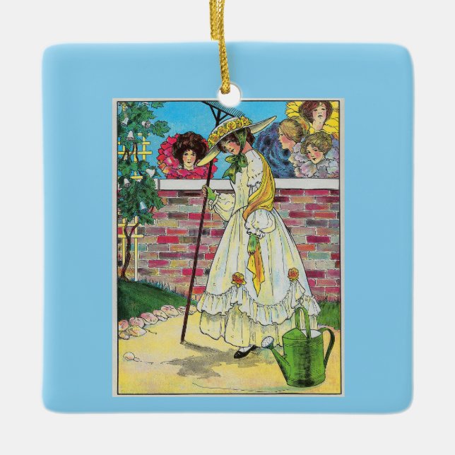 Ornamento De Cerâmica Mary Mary Muito Ao Contrário De Como Seu Jardim Cr (Frente)