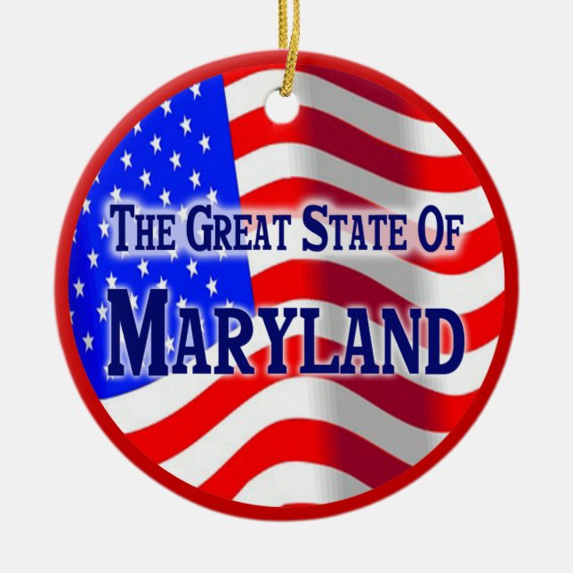 Ornamento De Cerâmica Maryland (Frente)