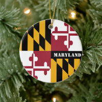Maryland Flag Ornament, Natal, Maryland