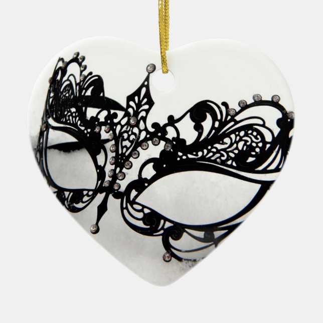 Ornamento De Cerâmica Máscara do Queens (Frente)