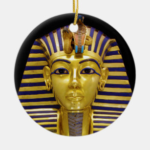 Ornamento De Cerâmica Máscara Real do Ouro Egípcio