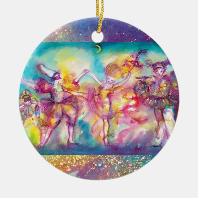 ORNAMENTO DE CERÂMICA MASCARADA / PLANTA DE BORDA (Frente)