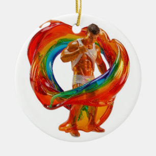 Ornamento De Cerâmica Masculinidade moderna e impressionante da Slippery