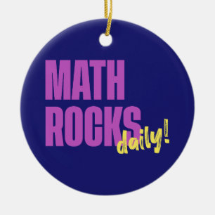 Ornamento De Cerâmica Math Rocks Diário