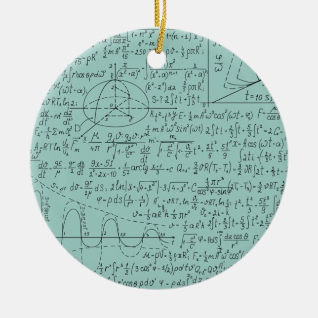 Ornamento De Cerâmica Mathematic Lovers, Math Formula, Math Geek (Frente)