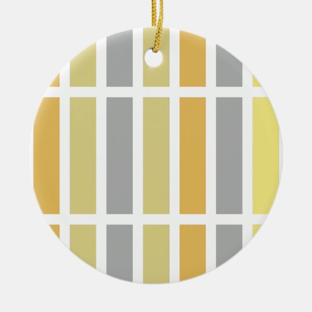 Ornamento De Cerâmica Matizes de metal de bronze prateado Dourado (Frente)