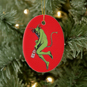 Ornamento De Cerâmica Maurin Quina Green Devil