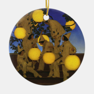 Ornamento De Cerâmica Maxfield Parrish Os Portadores de Lanternas 1908 V