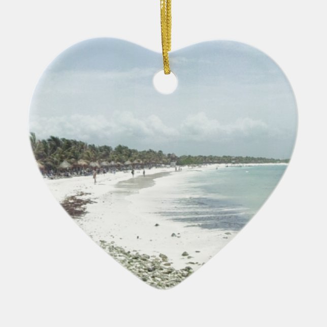 Ornamento De Cerâmica Maya de Riviera (Frente)