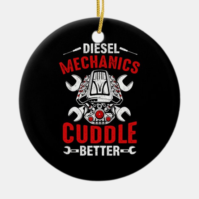 Ornamento De Cerâmica Mecanismos mecânicos para motores diesel mais efic (Frente)