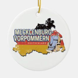 Ornamento De Cerâmica Mecklenburg-Western Pomerania VinSD Alemanha