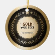 MEDALHA DIY IMPRESSÃO PERSONALIZADA Ouro #1 Campeã