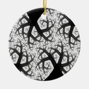 Ornamento De Cerâmica Medalhão Gótico Florestal Assombrado