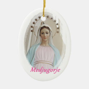 Ornamento De Cerâmica Medalla cerámica Medjugorje
