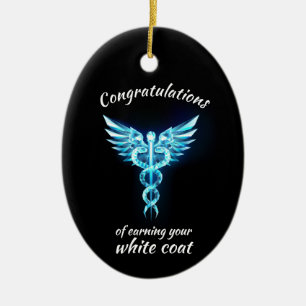 Ornamento De Cerâmica Medicina de cristal de cerimônia de Casaco branca