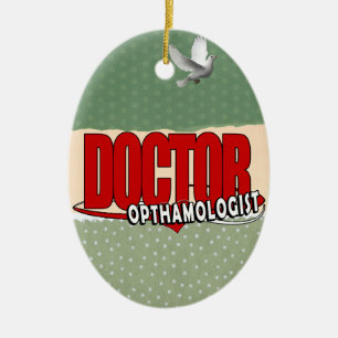 ORNAMENTO DE CERÂMICA MÉDICO DE LOGOTIPO OPTHAMOLOGISTA