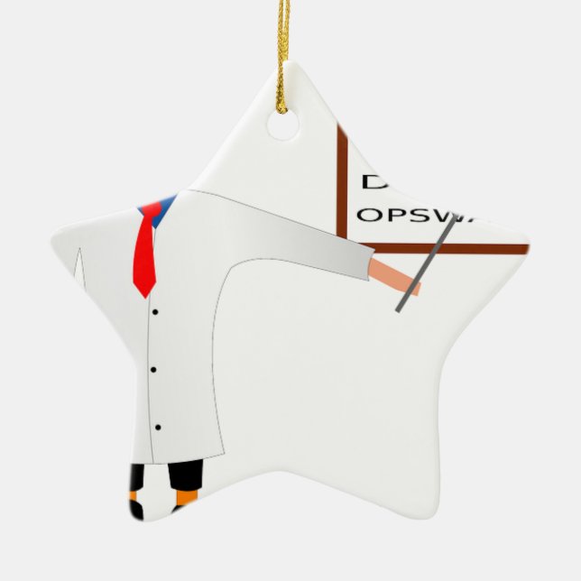 Ornamento De Cerâmica Médico Enfermeiro Destino Médico (Frente)