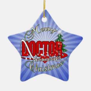 Ornamento De Cerâmica MÉDICO Gastroenterologista CHRISTMAS