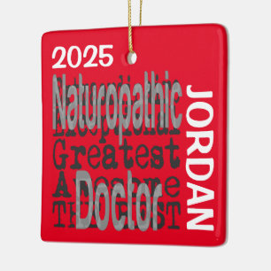 Ornamento De Cerâmica Médico naturopático Extraordinário PERSONALIZADO
