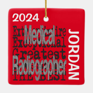 Ornamento De Cerâmica Médico Radiógrafo Extraordinário PERSONALIZADO