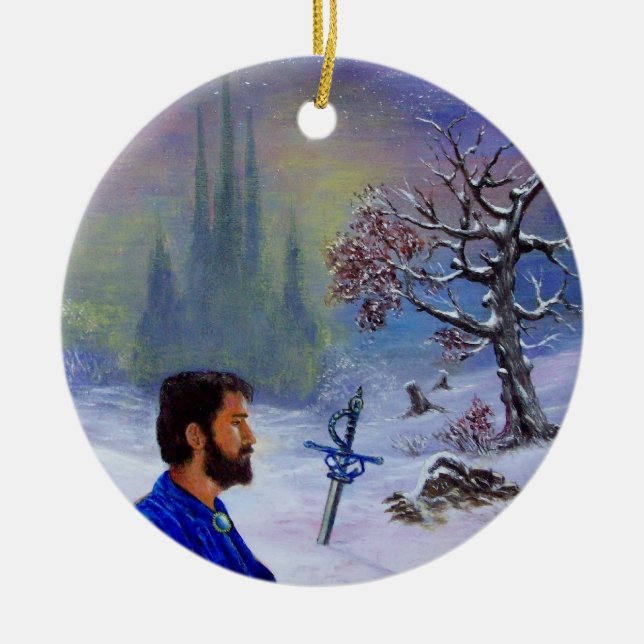 ORNAMENTO DE CERÂMICA MEDITAÇÃO DE UMA NOITE (Frente)