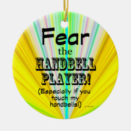 Ornamento De Cerâmica Medo Do Jogador Do Sino