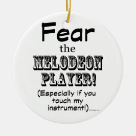 Ornamento De Cerâmica Medo do Melodeon Player