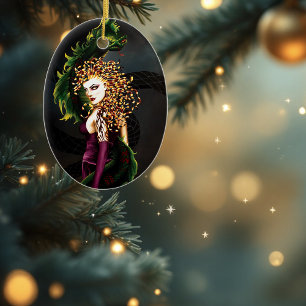 Ornamento De Cerâmica Medusa