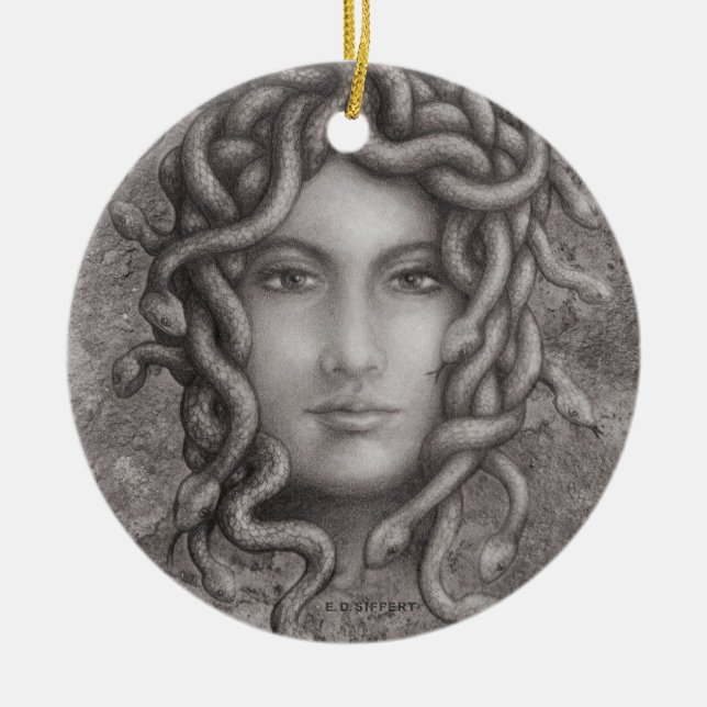 Ornamento De Cerâmica Medusa (Frente)