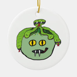 Ornamento De Cerâmica Medusa