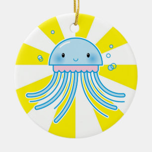 Ornamento De Cerâmica Medusa de Kawaii