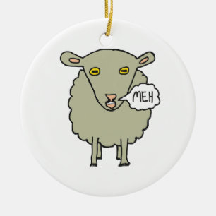 Ornamento De Cerâmica Meh Sheep
