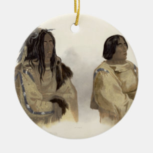 Ornamento De Cerâmica Mehkskeme-Sukahs, chefe Blackfoot e Tatsicki-Sto