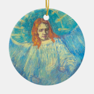 Ornamento De Cerâmica Meia figura de um anjo por Vincent van Gogh