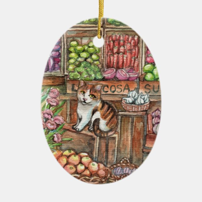 Ornamento De Cerâmica Meia no mercado (Frente)