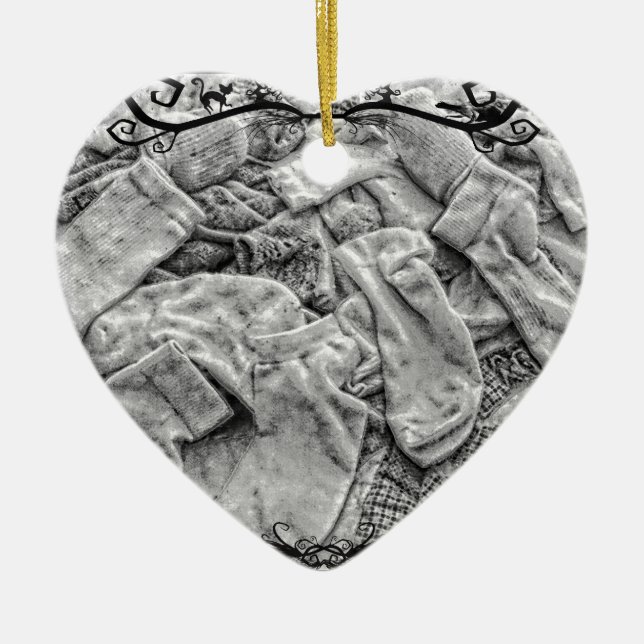 Ornamento De Cerâmica Meias (Frente)