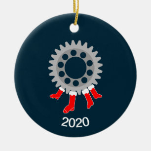 Ornamento De Cerâmica Meias de Natal Mecânicas