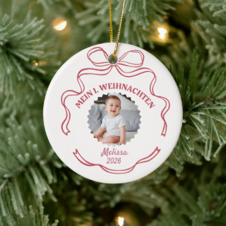 Ornamento De Cerâmica Mein 1. Weihnachten Ornament für Baby, Mädchen