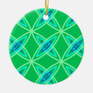 Ornamento De Cerâmica meio século Atômica moderno - Jade Green