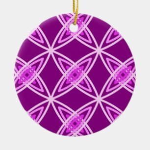 Ornamento De Cerâmica Meio século Atômica Moderno - Roxo Ametista