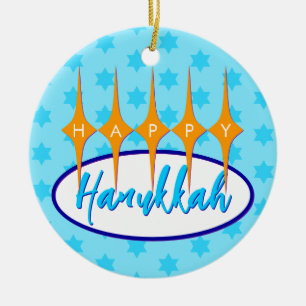 Ornamento De Cerâmica Meio século Hanukkah/Natal