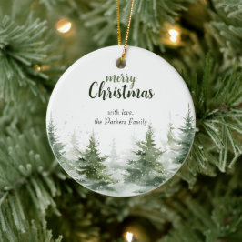 Ornamento De Cerâmica Melancia de Natal minimalista