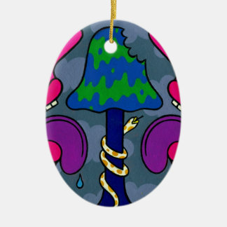 Ornamento De Cerâmica Melancolia #2 do cogumelo