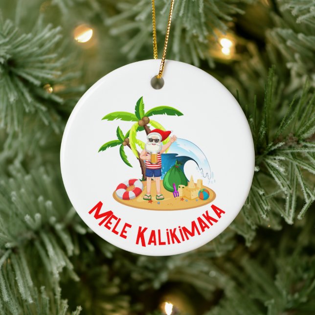 Ornamento De Cerâmica Mele Kalikimaka (Árvore)