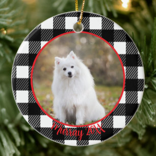 Ornamento De Cerâmica Melhor Cachorro de Todos os Tempos Nome Personaliz
